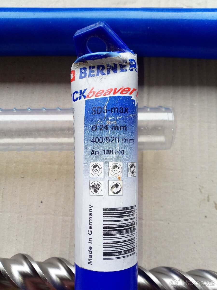 Vidiový vrták Berner Rockbeaver SDS-max 24-400/520mm - 3