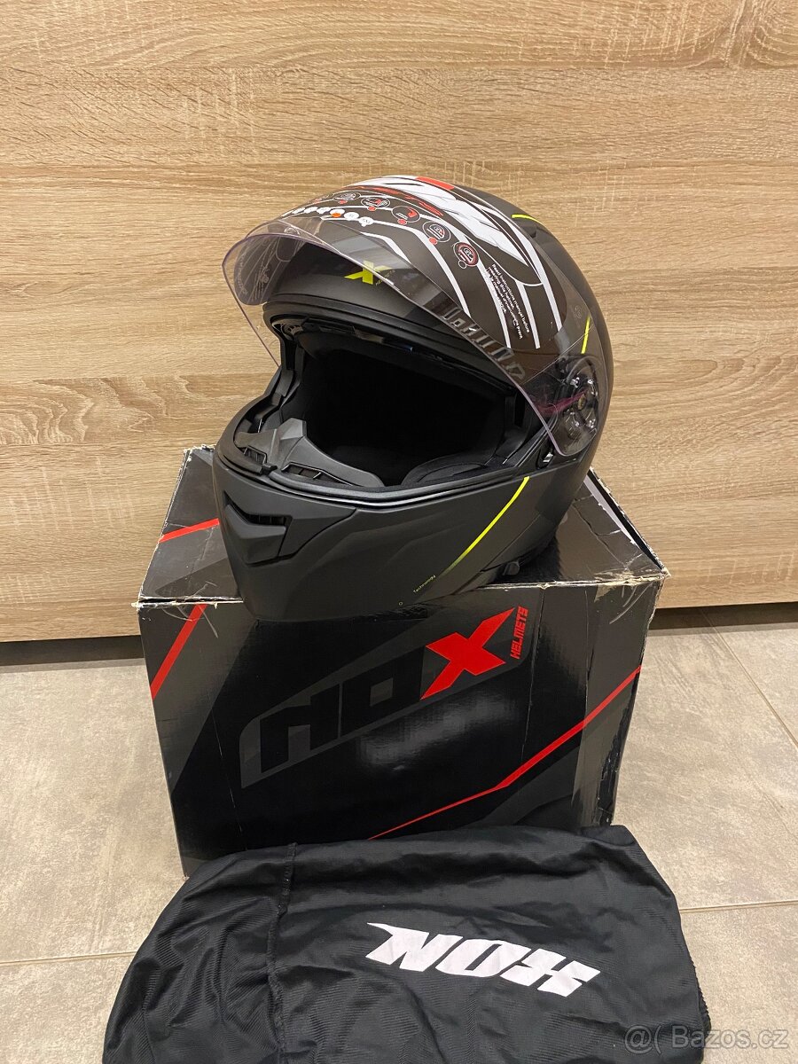 Výklopná helma na motorku NOX N965, vel. L - 3