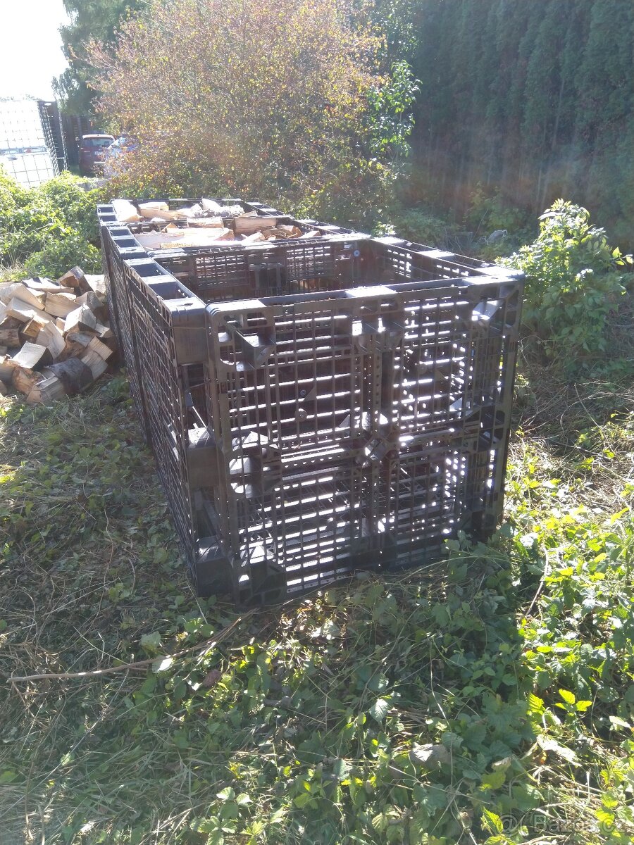 Skladovací kontejnery/boxy na palivové dřevo. - 3