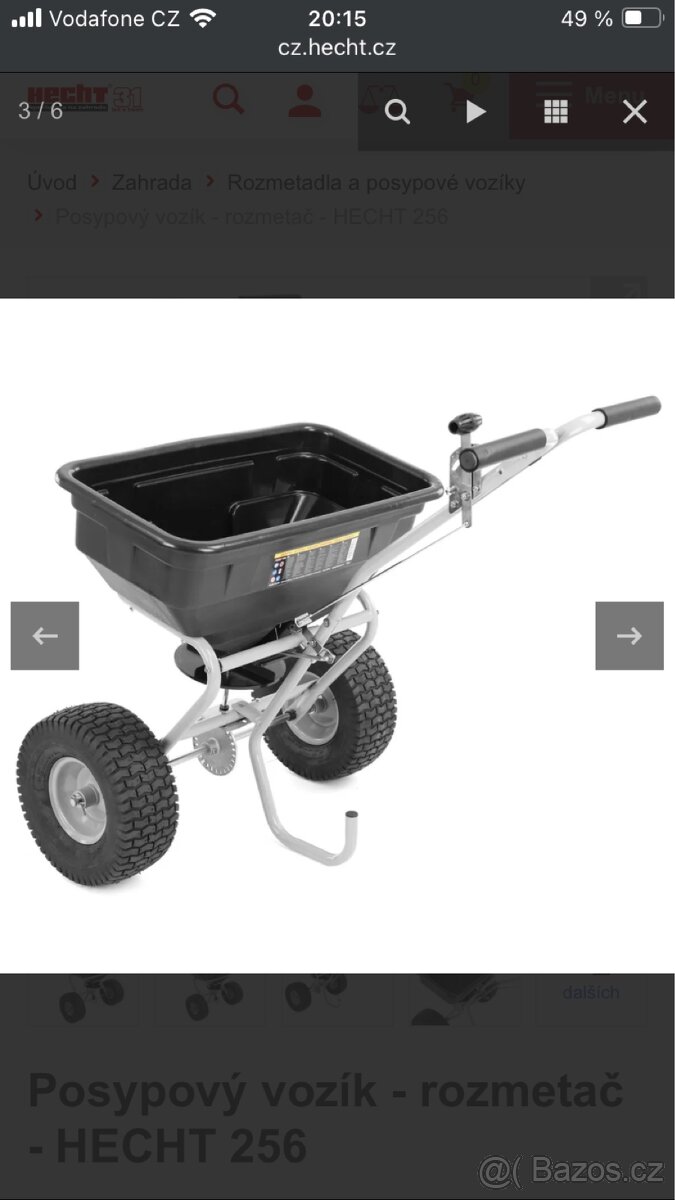 Posypový vozík/rozmetadlo nový - 3