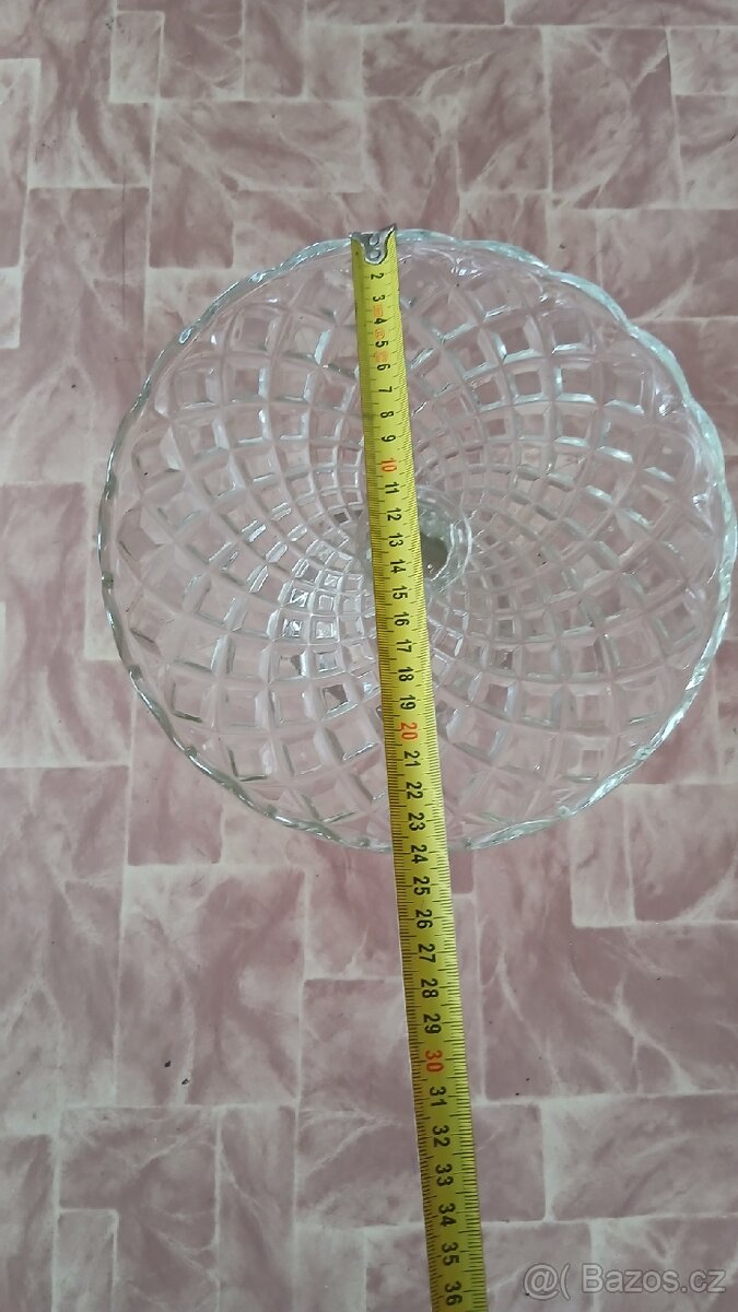 Malý skleněný retro nàstolec - 3