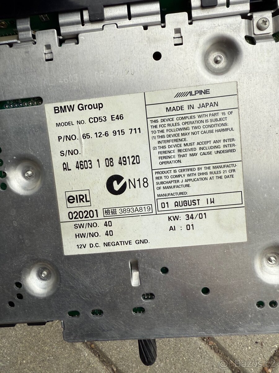 Radio alpina bmw e46 cd - 3