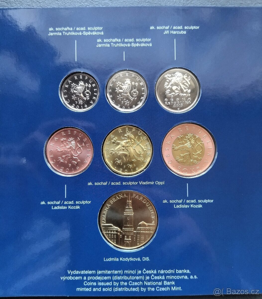 Sada mincí České mincovny - Pardubický kraj 2019 - 3