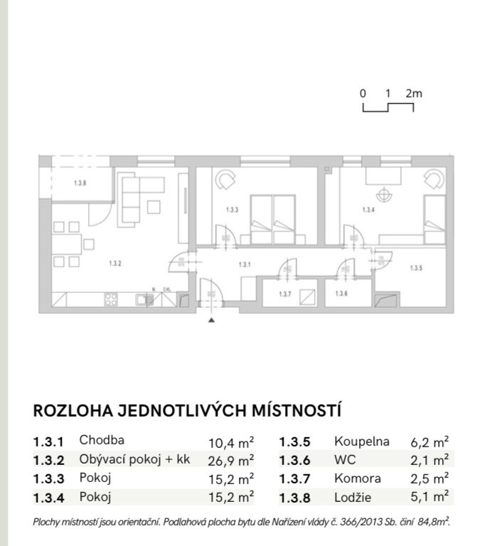 3KK 84m2 + 75m2 zahrádka - 3