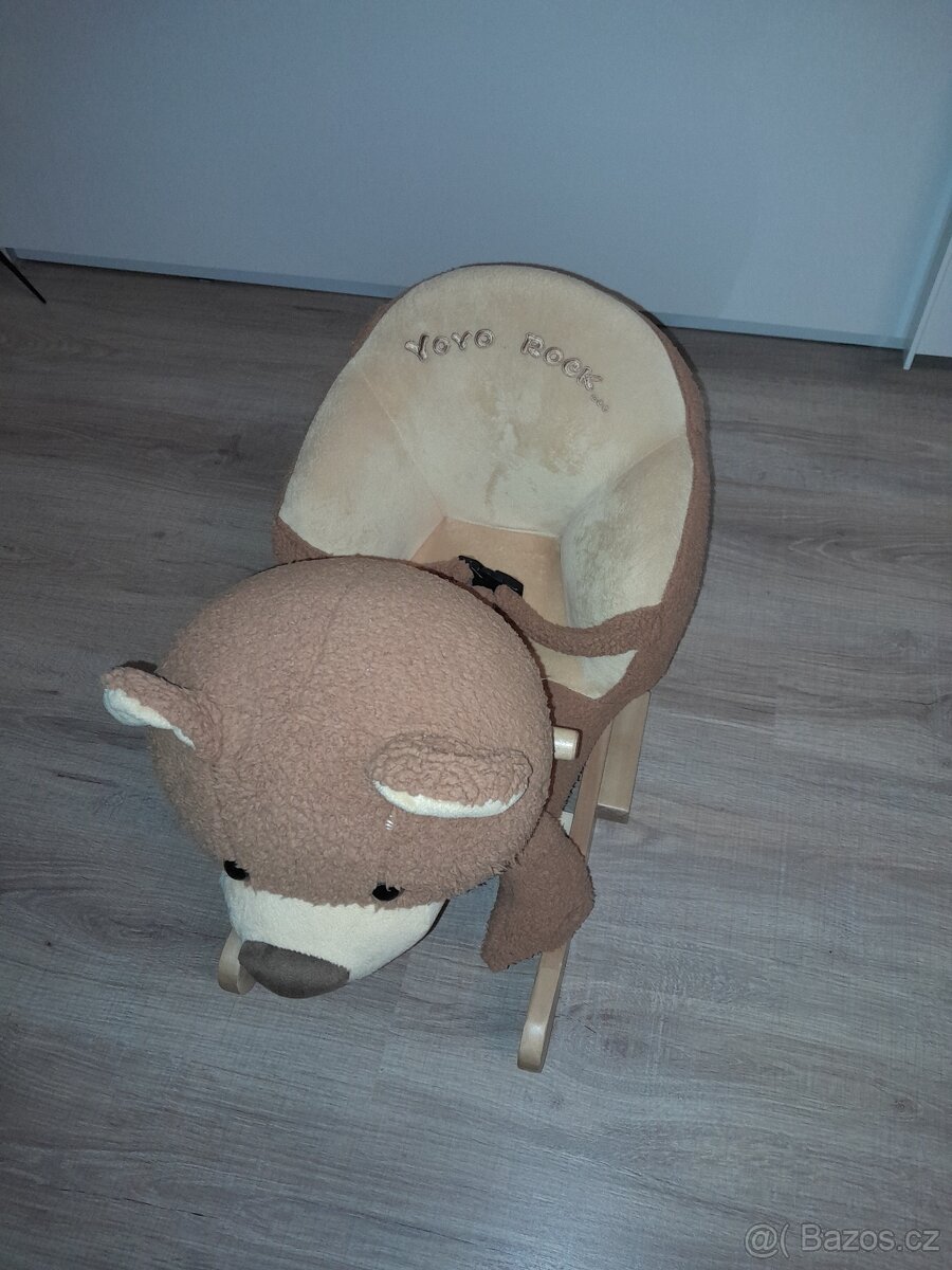 Houpací plyšový medvídek - houpadlo - 3