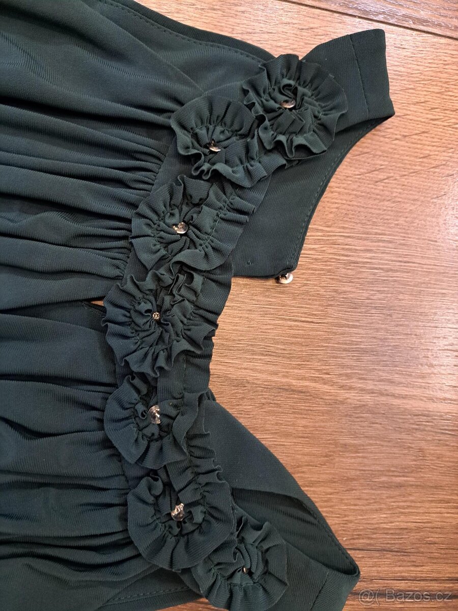 zelené společenské šaty - 3