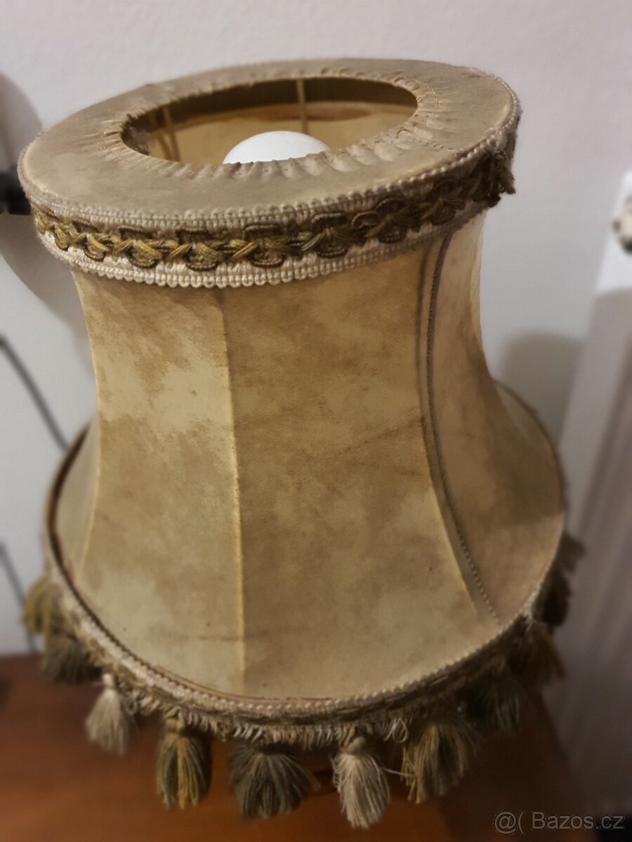 Lampa starožitná - kůže - 3