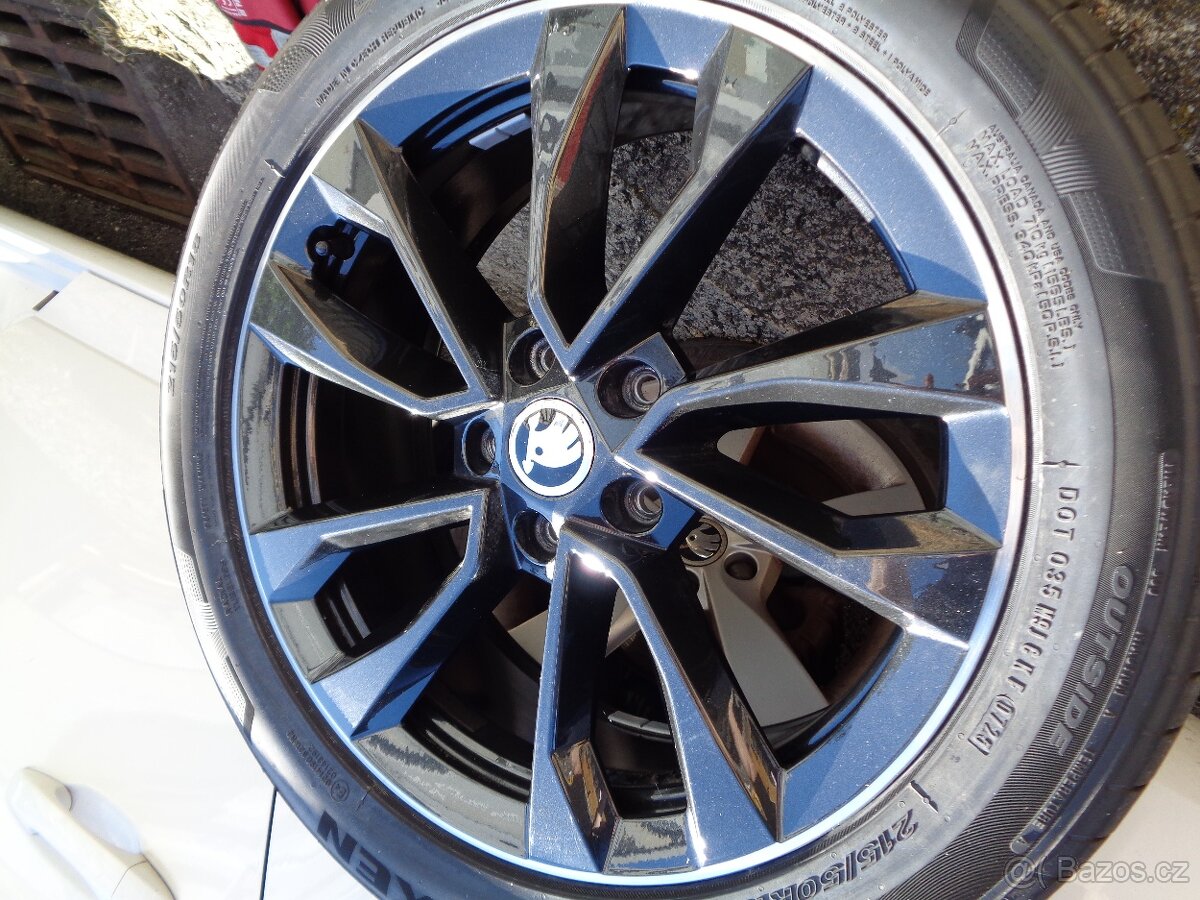 škoda karoq r18 nová alu kola 5x112 černá - 3