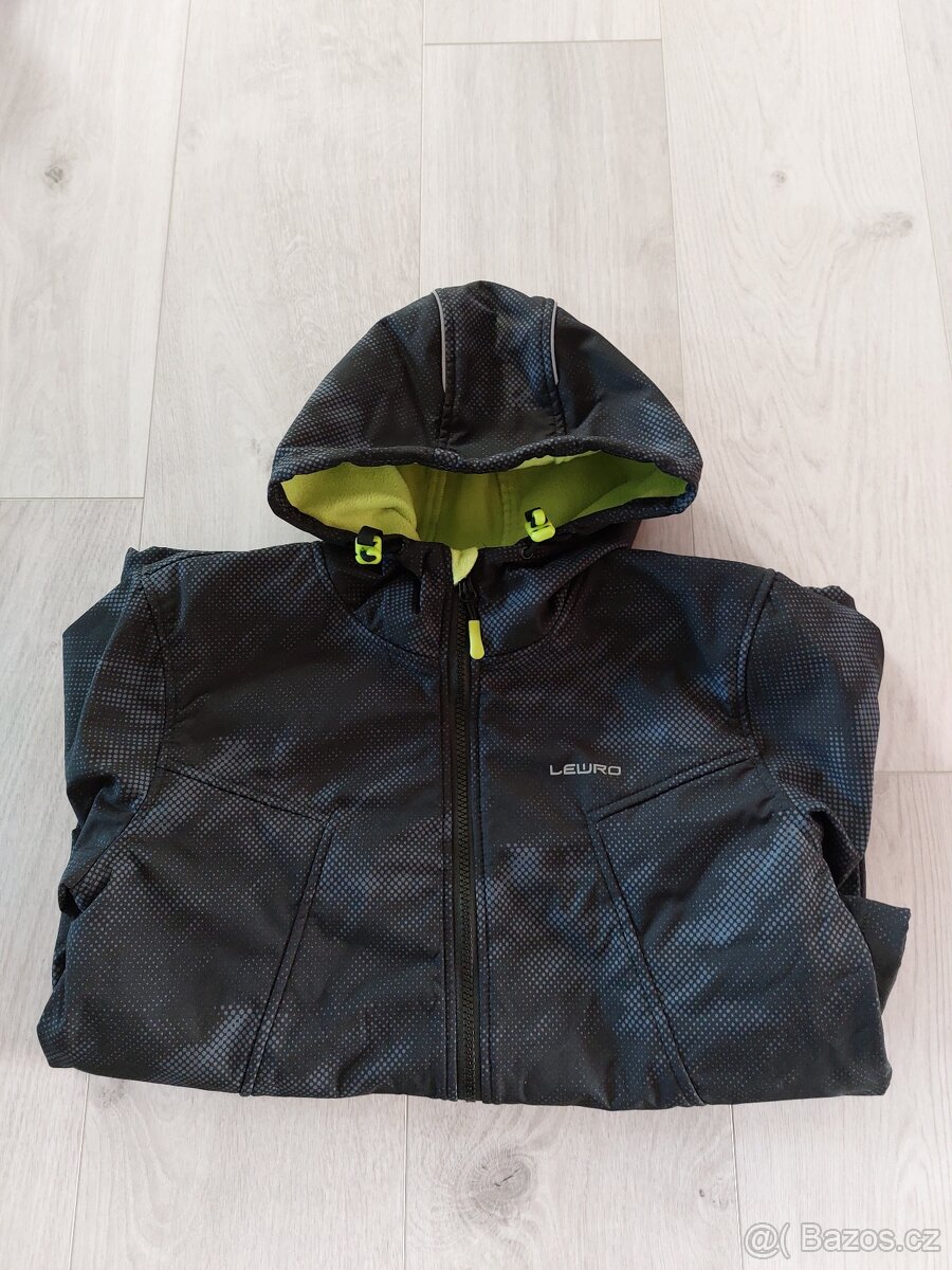 Chlapecká softshell bunda s fleecem, zn. Lewro, vel 164/170 - 3