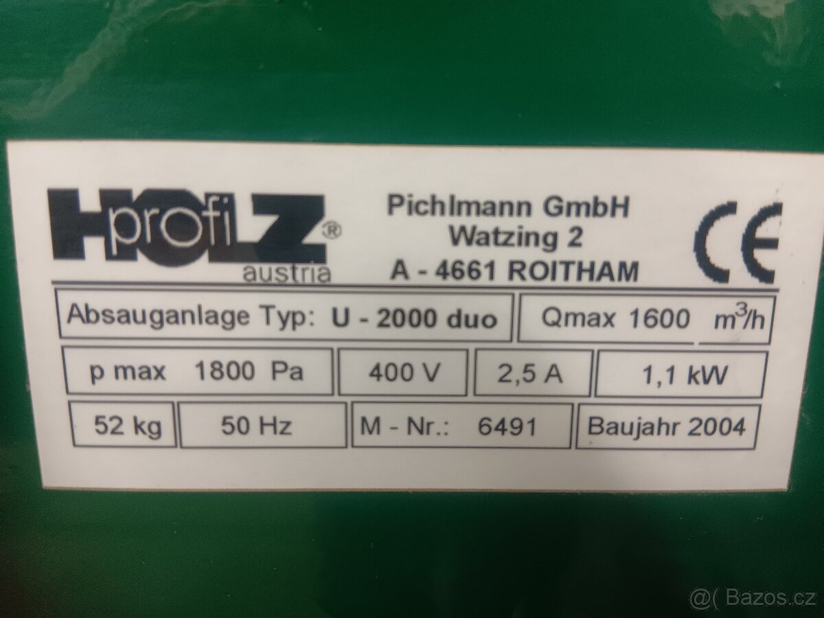 Odsávání pilin U 2000 Duo - 3