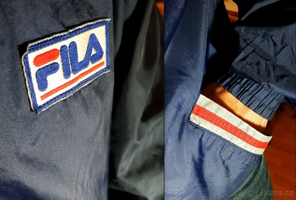 Retro šusťáková mikina FILA vel. L - 3