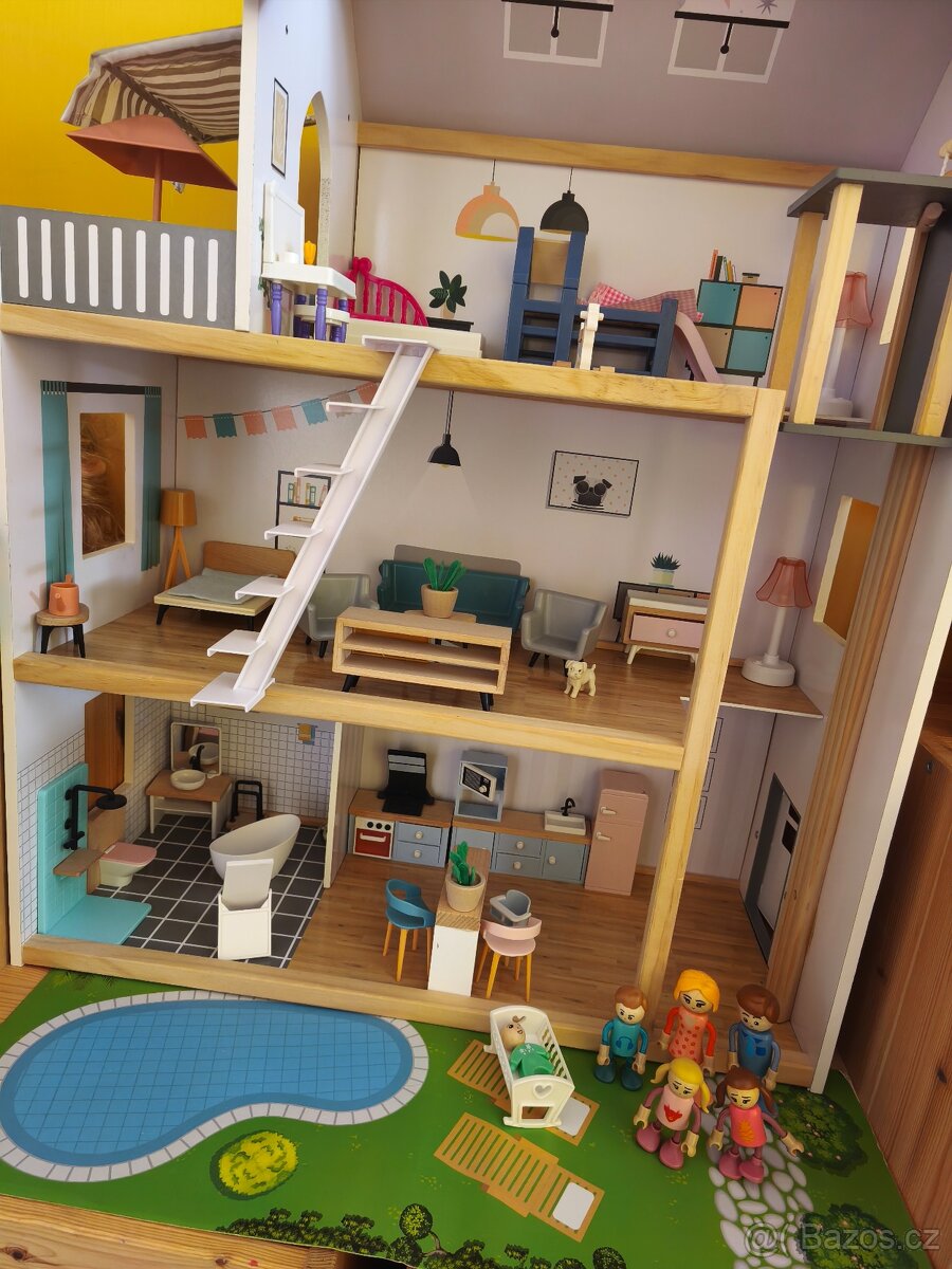 Dřevěný domeček pro panenky - 3