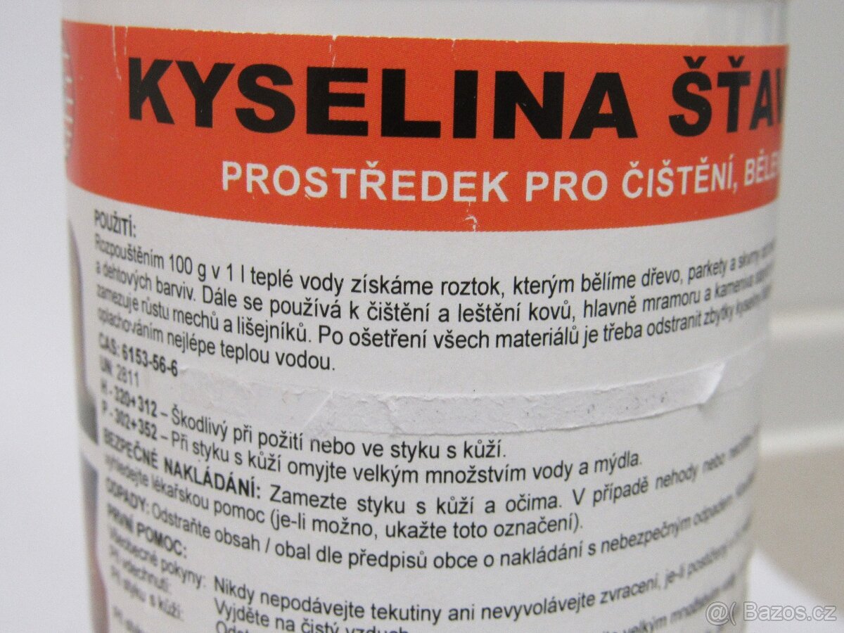 technická kyselina šťavelová HB-lak - 3