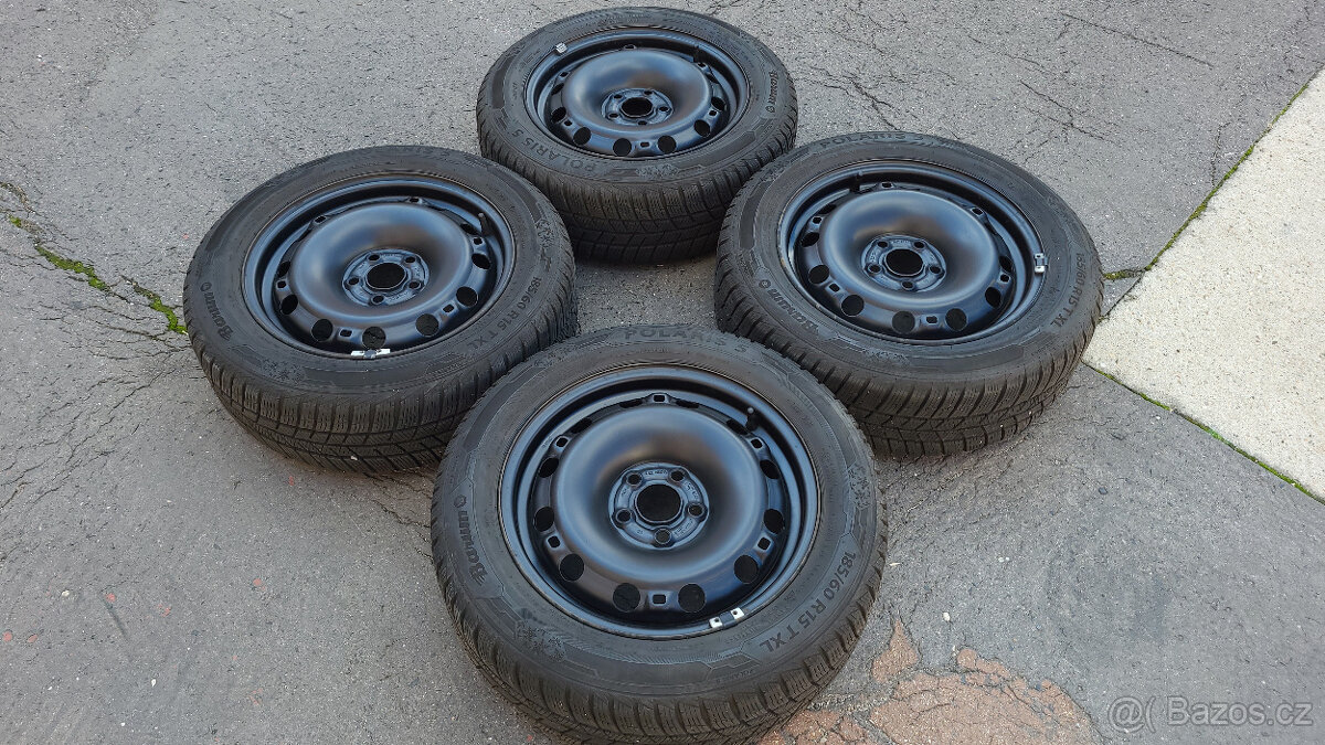 Zánovní zimní kola 15" 5x100 Škoda Rapid, Fabia 3 - 3