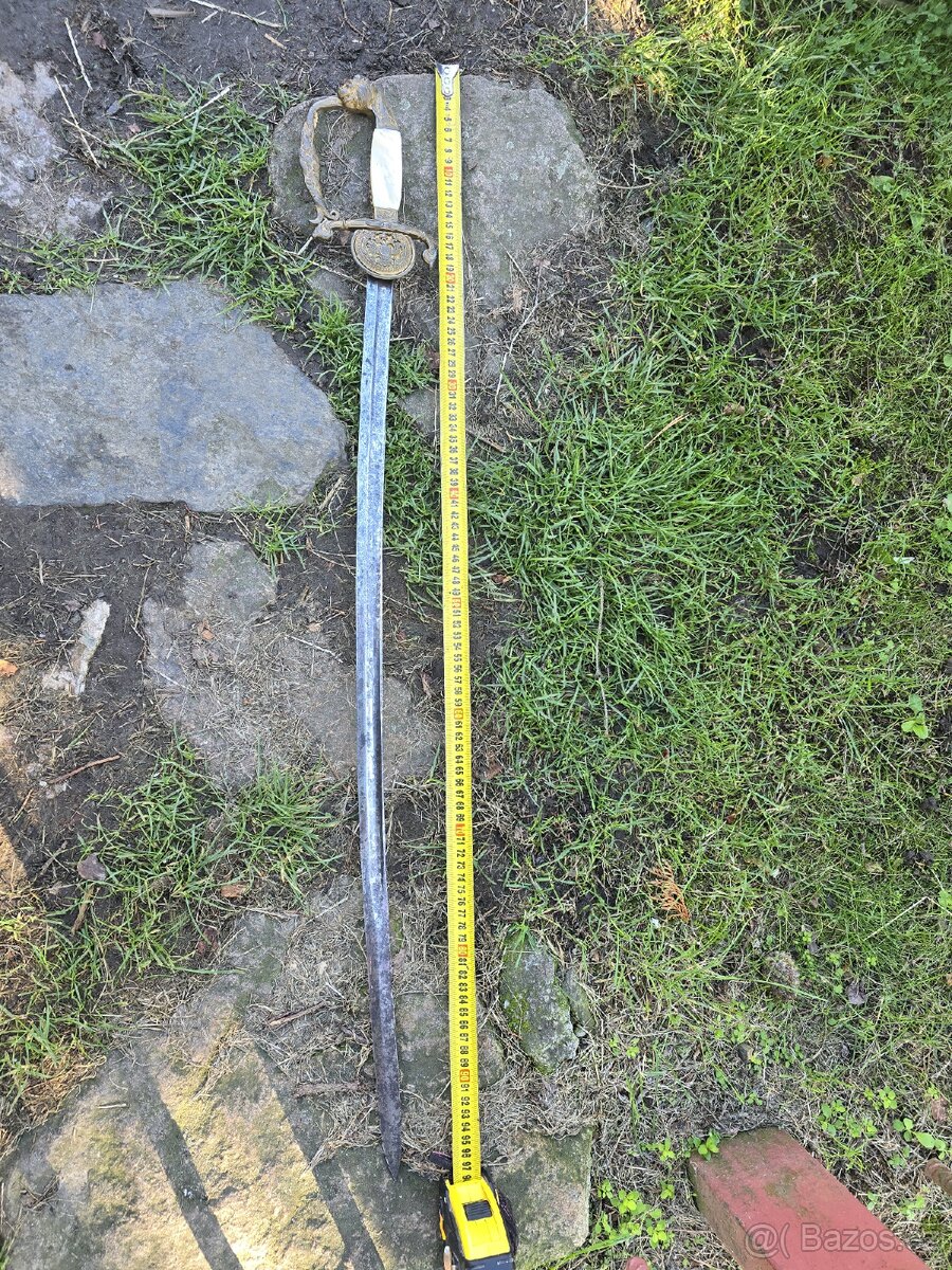 KRÁSNÁ PERLEŤOVÁ ŠAVLE/ KORD RAKOUSKO UHERSKO VZOR 1849 - 3