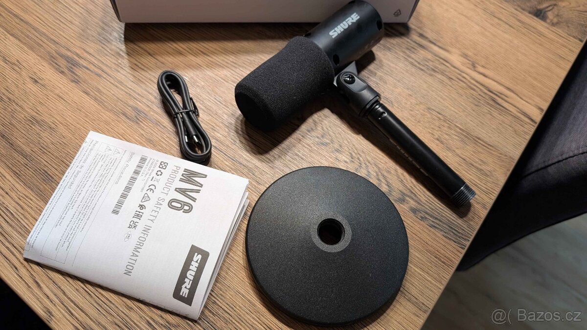 Prodám gaming mikrofon Shure MV6 - 3