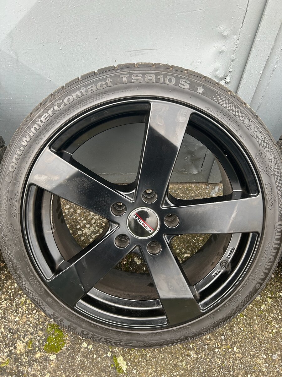Alu kola R18 5x120 Dezent + zimní pneu 225/40/18 Continental - 3