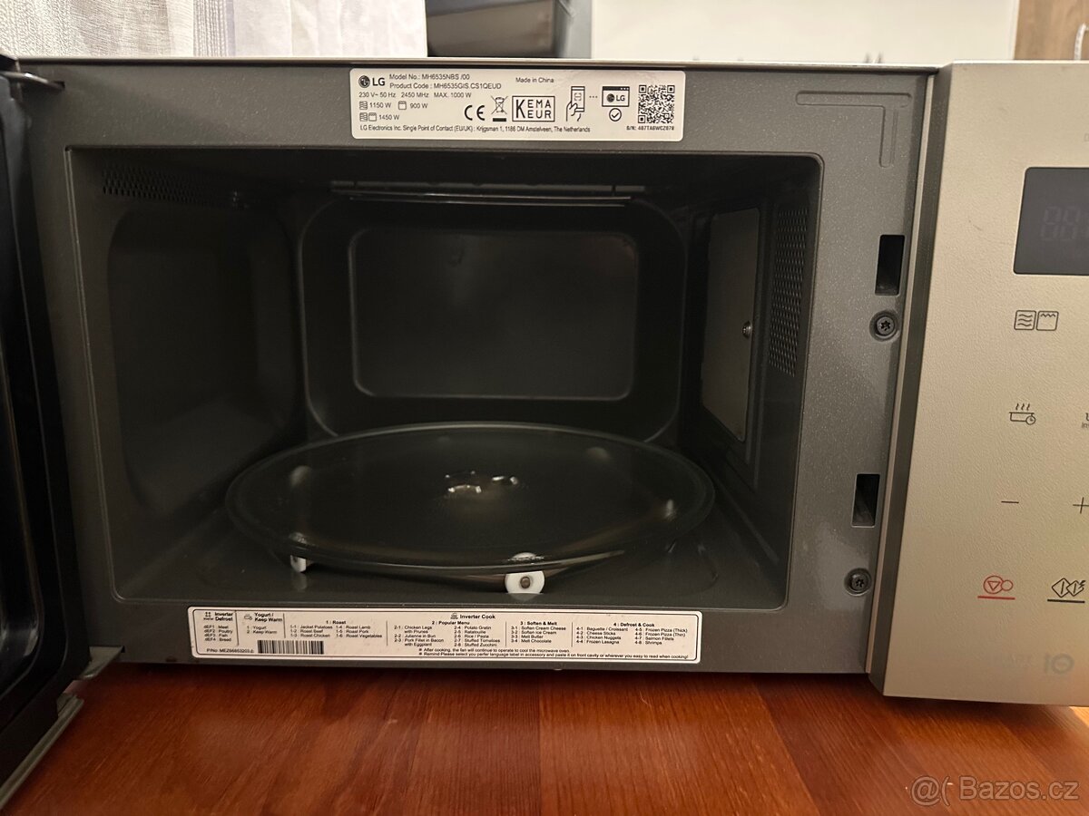 Mikrovlnná trouba LG MH6535NBS/00 – nerez, gril, TOP stav - 3