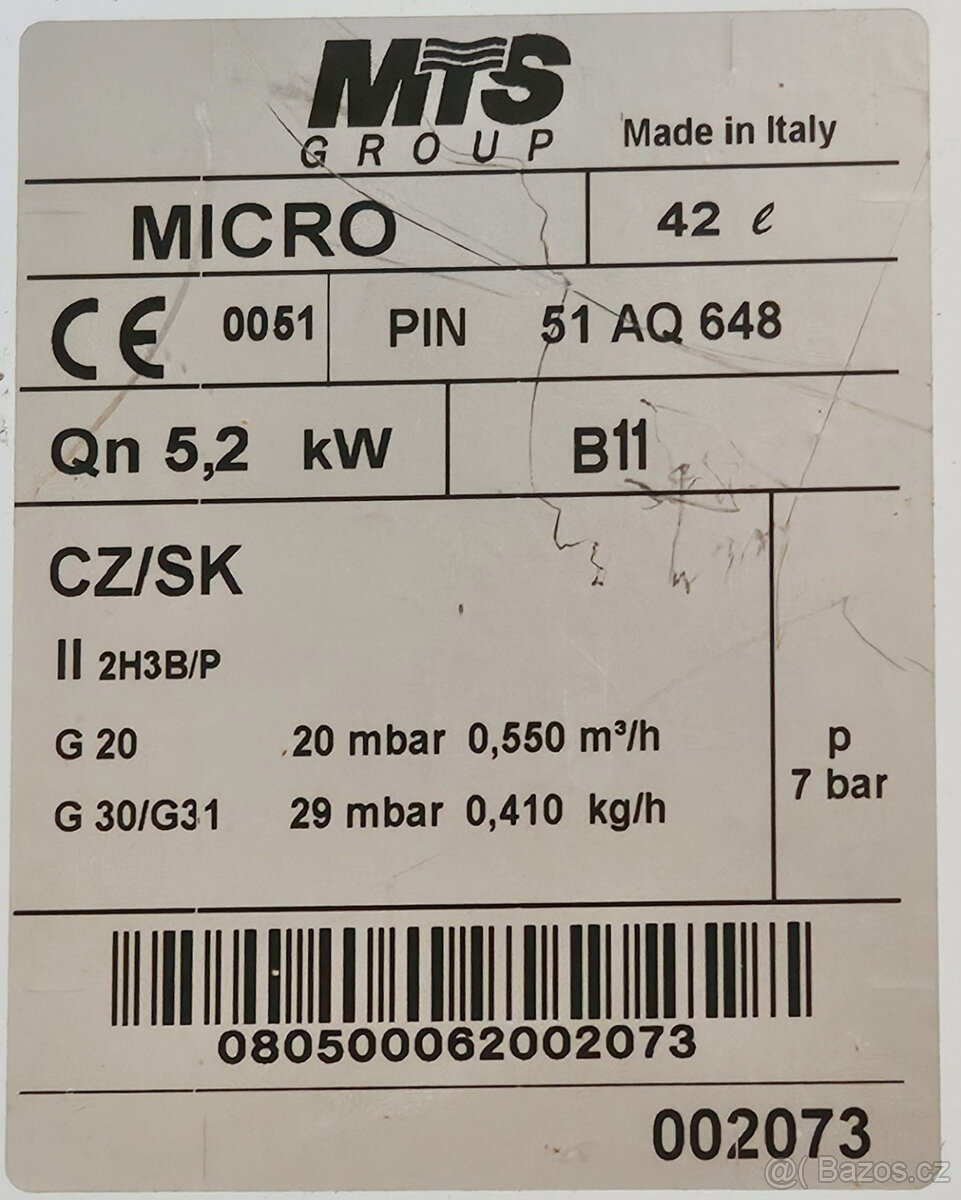 plynový bojler Ariston - 3