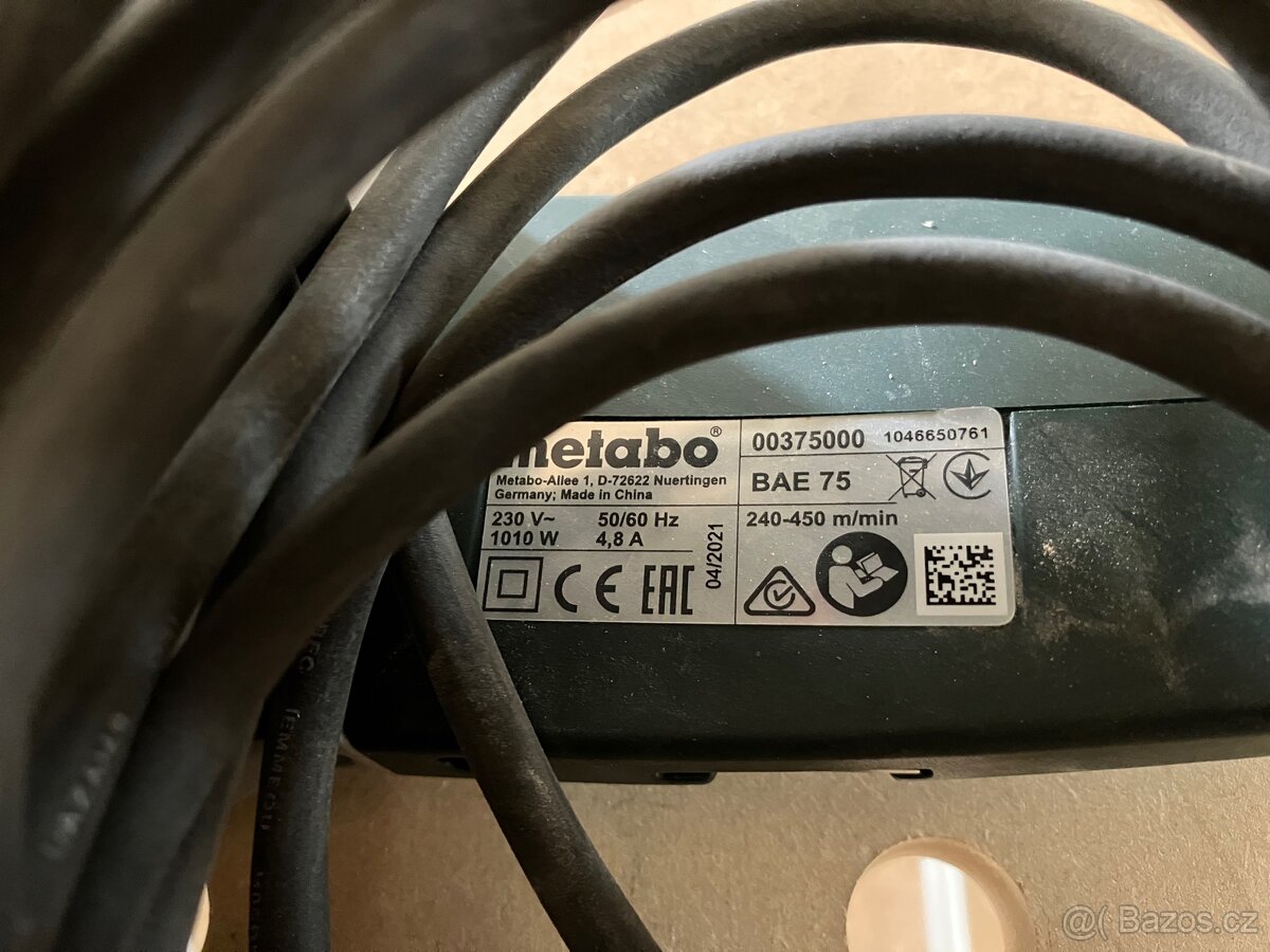 Pasová bruska Metabo BAE 75 - 3