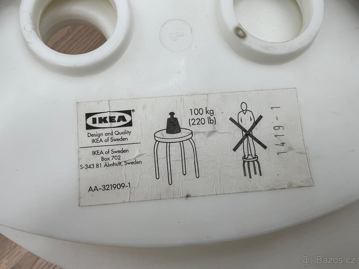 Ikea Marius stolička bílá 3ks - 3