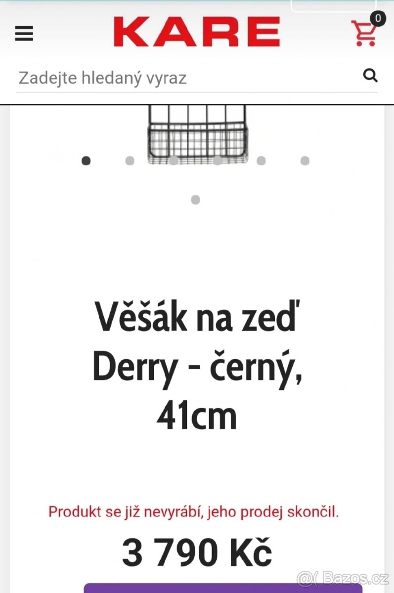 Nástěnný věšák KARE NOVÝ - 3