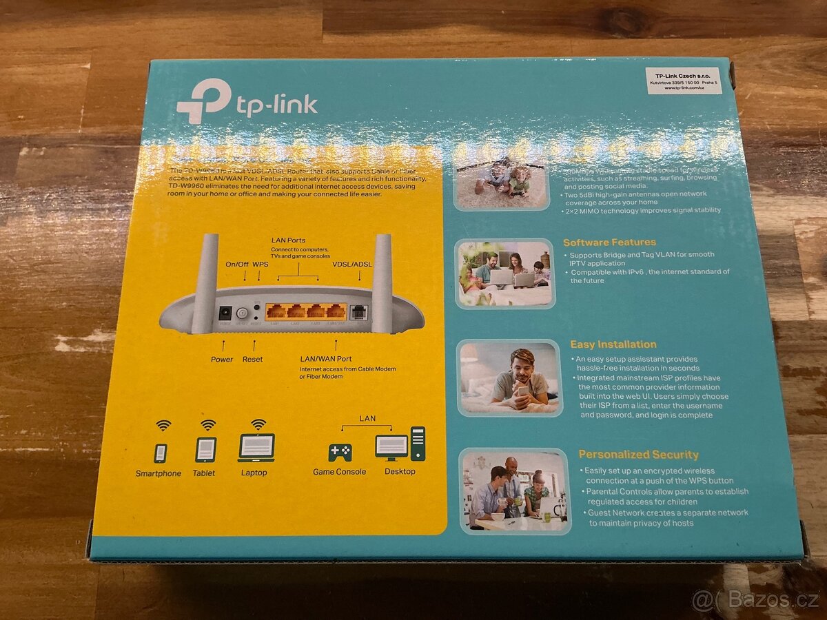 TP-LINK TD-W9960 – VDSL/ADSL Modem a Router (jako nový) - 3