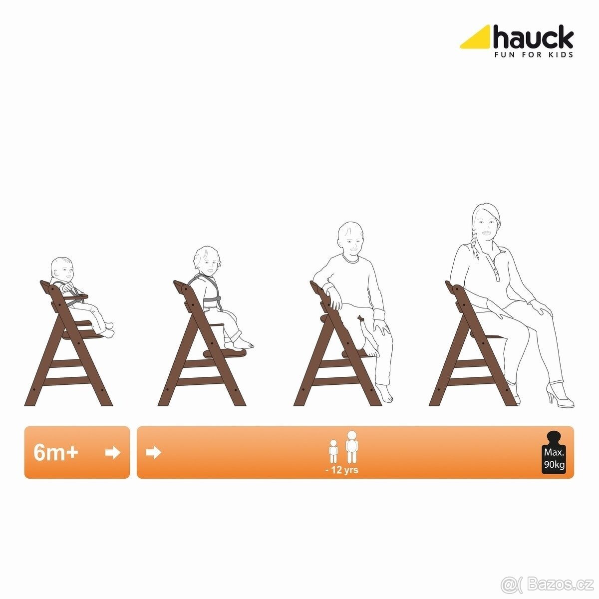 Dětská jídelní židlička Hauck Alpha+ - 3