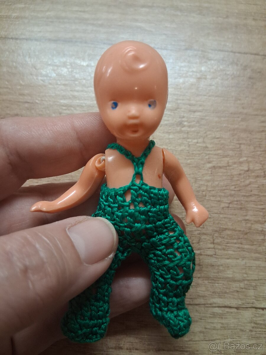 2x malinká, malá panenka ze 70.let - 3