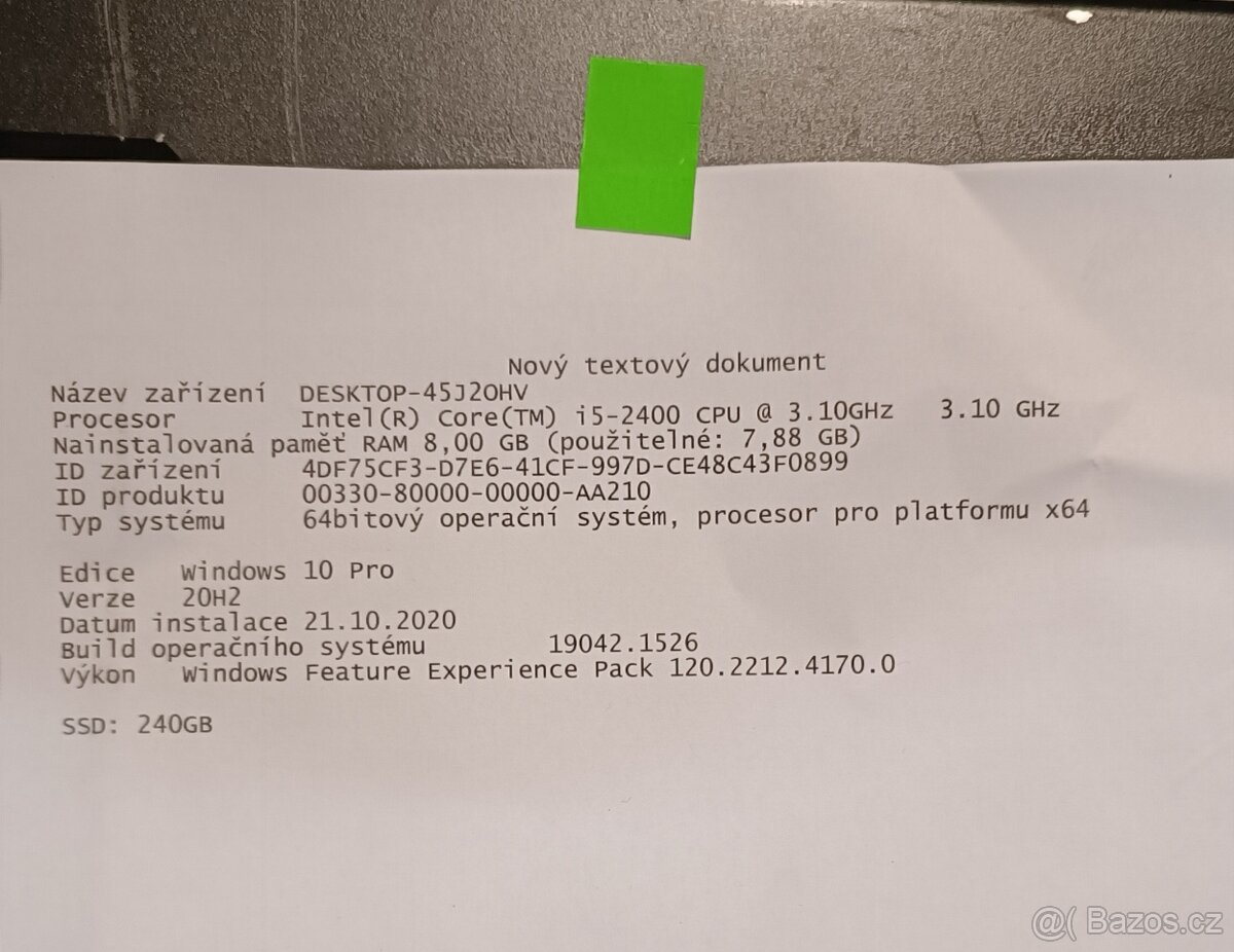 PC DELL Optiplex 790, i5,8Ram,240 HDD - 3