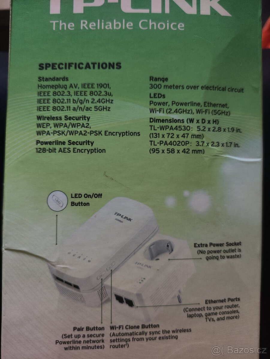 Powerline TP-Link (TL-WPA4530 Kit) - 3