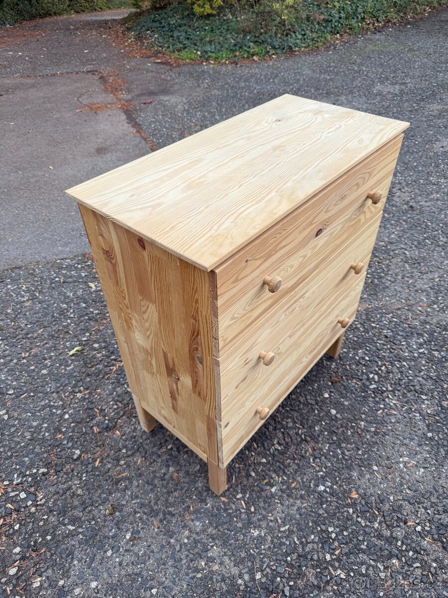 Komoda IKEA Tarva se 3 zásuvkami - 3