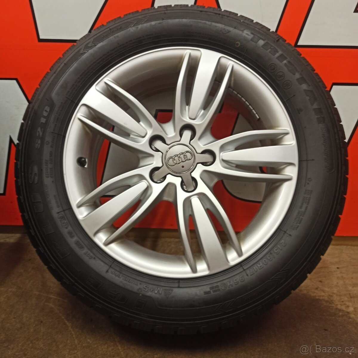 ALU kola Audi Q3, 6,5x17, zimní pneu 215/60 R17 - 3