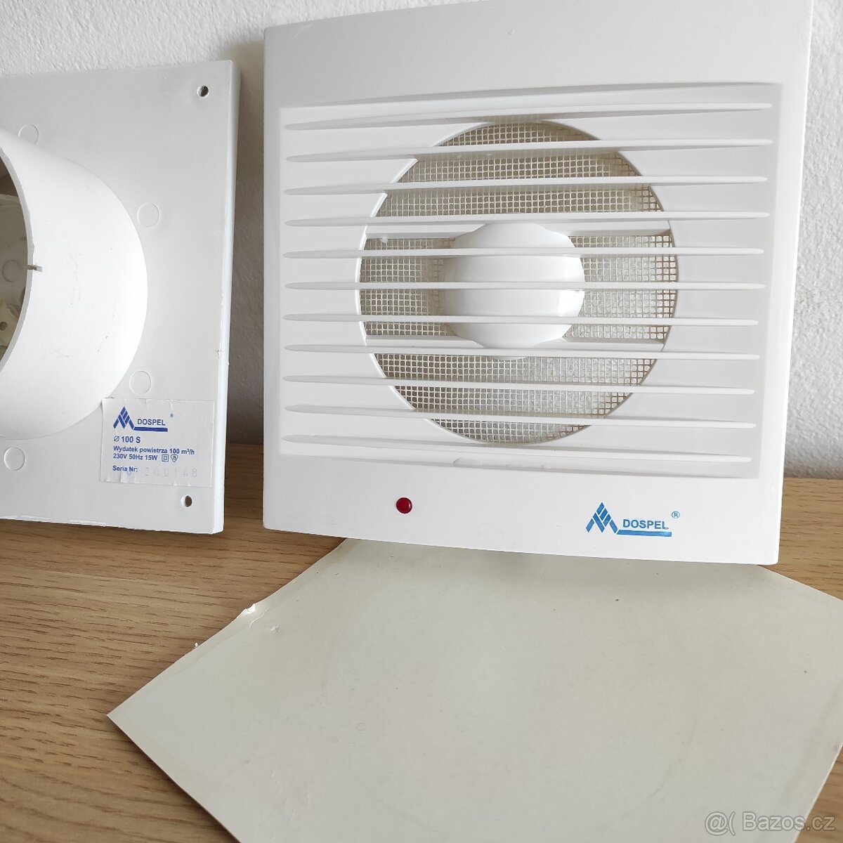 Koupelnový ventilátor DOSPEL - náhr. díly - 3