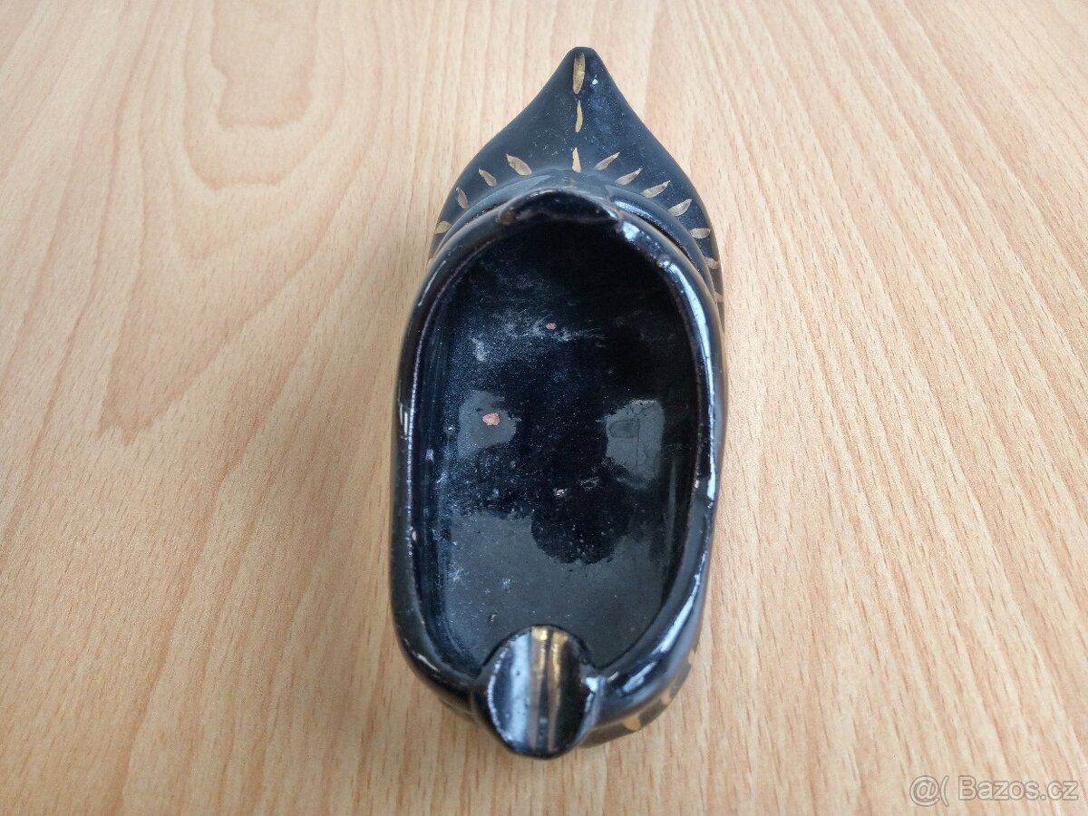 Bota popelník dekorace keramika 13 cm - 3