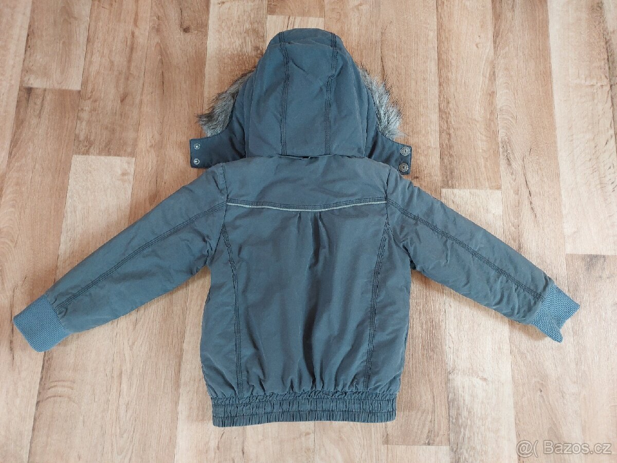 Dívčí zimní bunda - vel.104 - 110 - 3