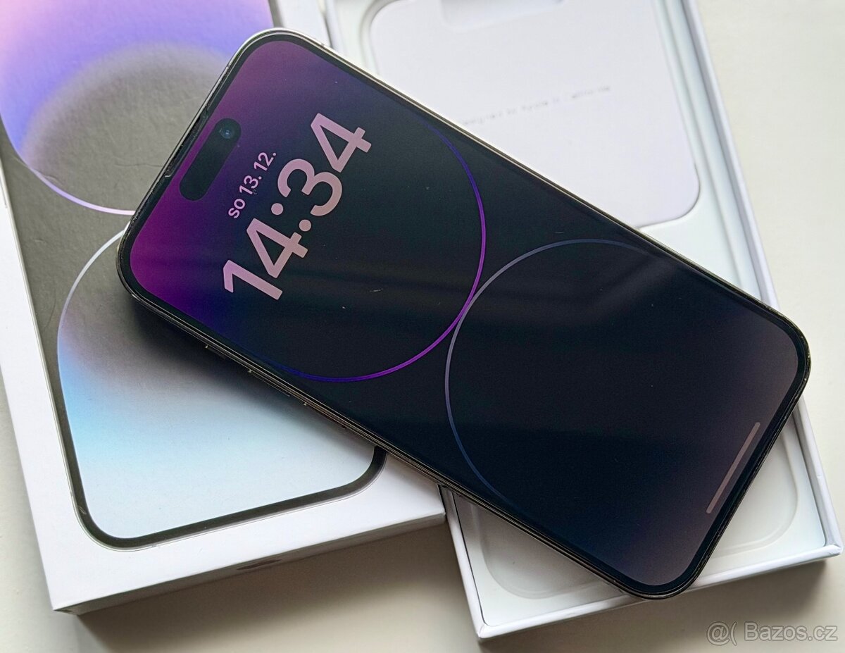 iPhone 14 Pro Deep Purple BATERIE 100% TOP - 3