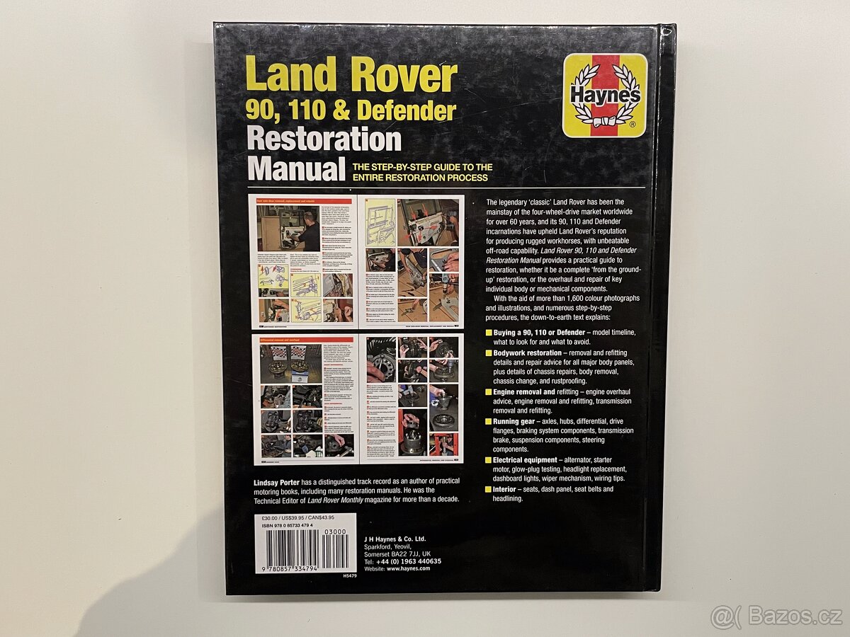 LAND ROVER DEFENDER 90,110 MANUÁL