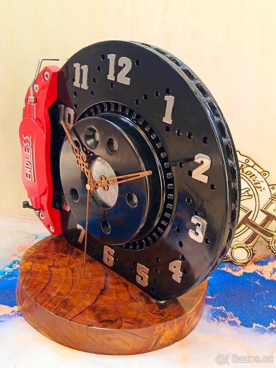 Hodiny z brzdového kotouče - Autonábytek Kovář - 3