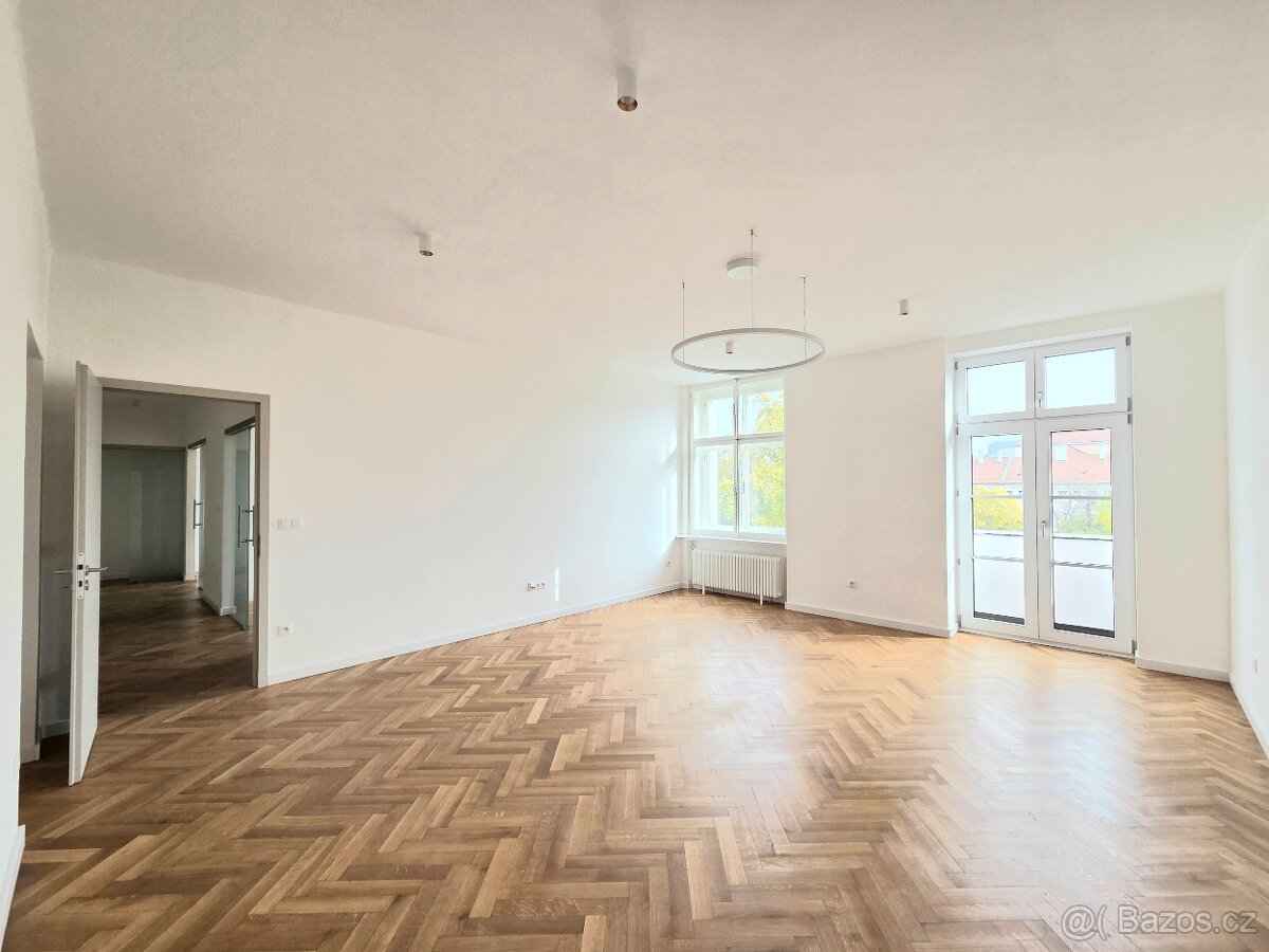 Pronájem bytu 3+1, 3 balkóny, Karlovo nám., Praha 2 - 3