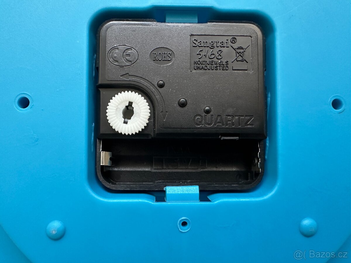 Modré nástěnné hodiny Tlapková patrola - 3