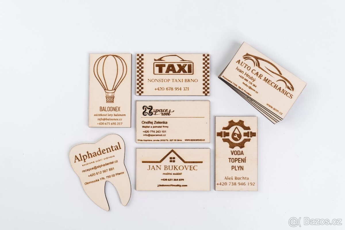 Vizitky gravírované na míru - 3