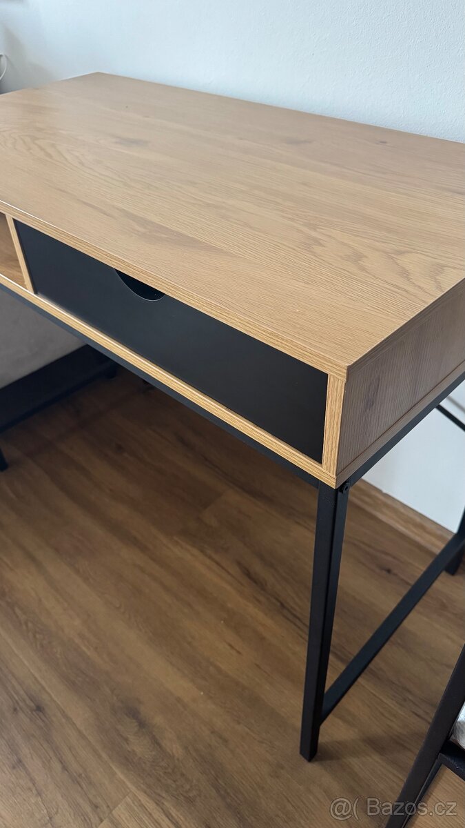 Psací stůl dub/kov - 3