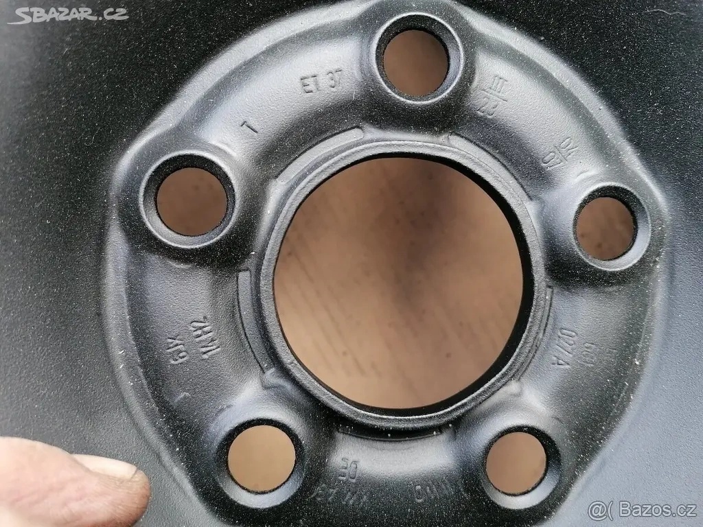 Plech. disky 14" 5X100 J6.0 ET 37 Škoda VW Seat - 3