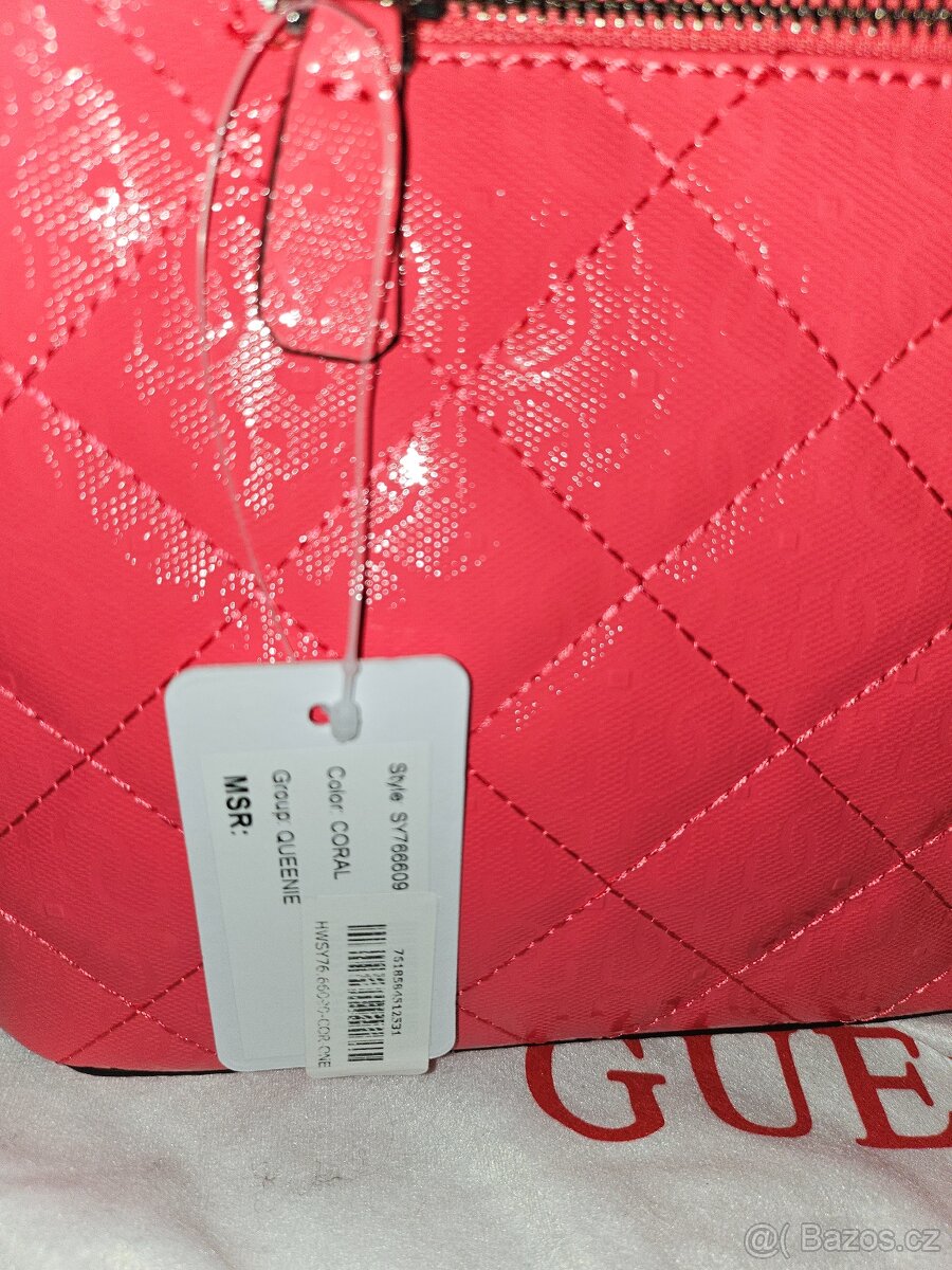 NOVÁ Kabelka Guess barva korálová - 3