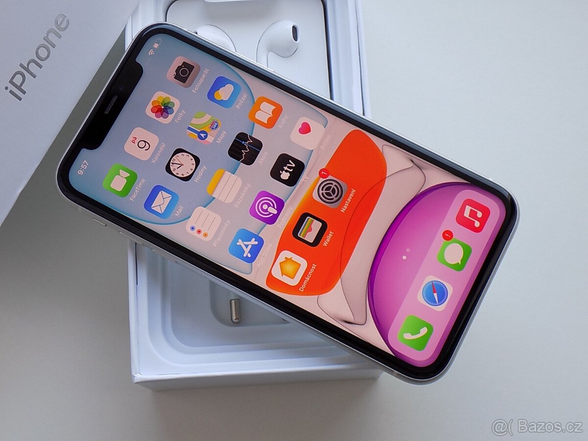 Apple iPhone 11 64GB Bílý - ZÁRUKA - 100% BATERIE - 3