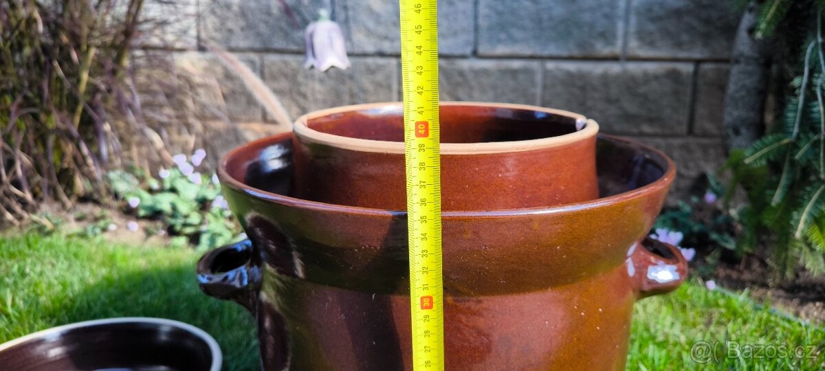 Keramický zelák s víkem, 20 l - 3