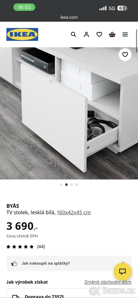 TV Stolek (Ikea/Byäs) - 3