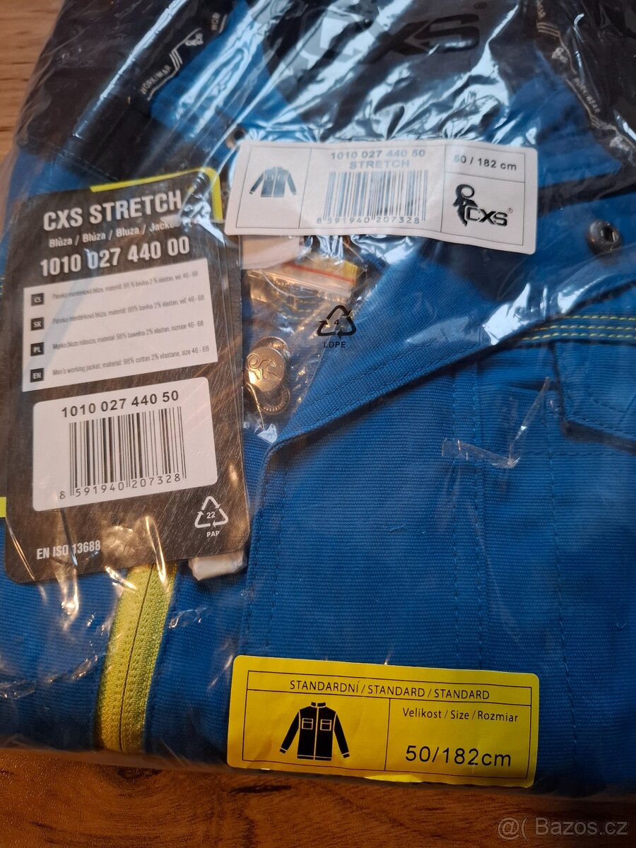 Montérková bunda CXS stretch, vel 50/182 cm - 3