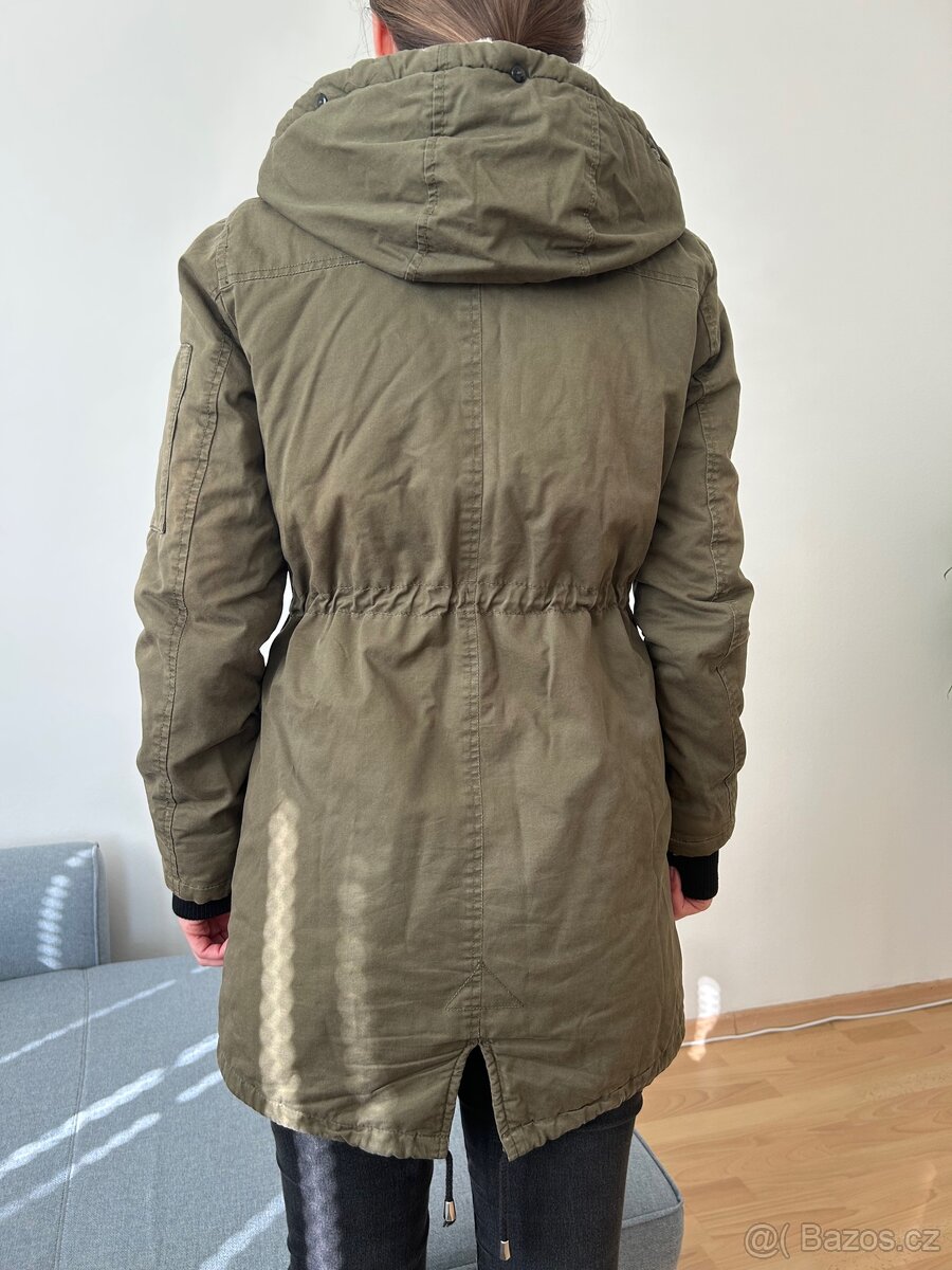 Khaki parka značky Clockhouse, vel. S - 3
